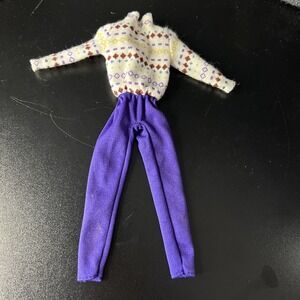 Vintage‎ Barbie My First Ski Trip Jumpsuit from 1980's Purple 5216